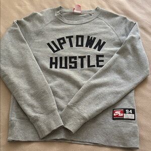 Nike “Uptown Hustle” Gray Sweatshirt Unisex S Vintage’s